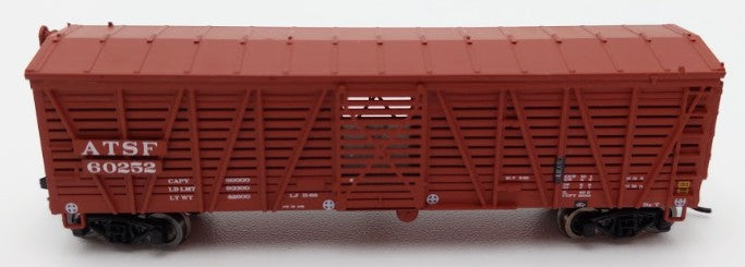 InterMountain 67914-03 N Scale Atchison Topeka & Santa Fe Stock Car #60252 EX/Box