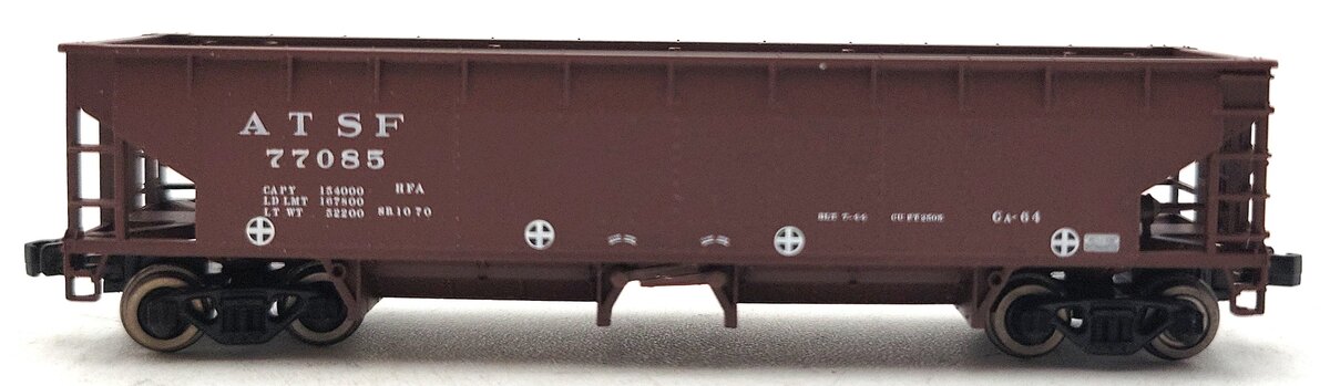 Atlas 34785-2 N Scale Santa Fe 70 Ton Hart Ballast Car #77085 LN/Box