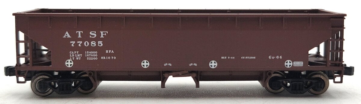 Atlas 34785-2 N Scale Santa Fe 70 Ton Hart Ballast Car #77085 LN/Box