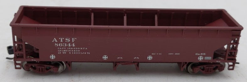 Atlas 50001693 N Scale Santa Fe Late/Repaint 70-Ton Hart Ballast Car #86344 LN/Box