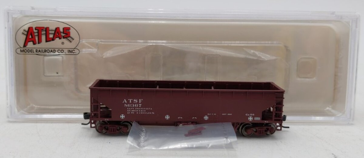 Atlas 50001695A N Scale Santa Fe (Late/Repaint) Hart Ballast Car #86367 LN/Box