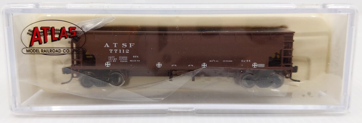 Atlas 34785-3 N Scale Santa Fe 70 Ton Ballast Car #77112 LN/Box