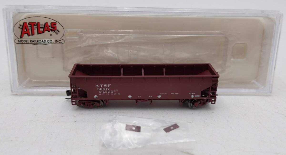 Atlas 50001695B N Scale Santa Fe (Late/Repaint) Hart Ballast Car #86417 LN/Box