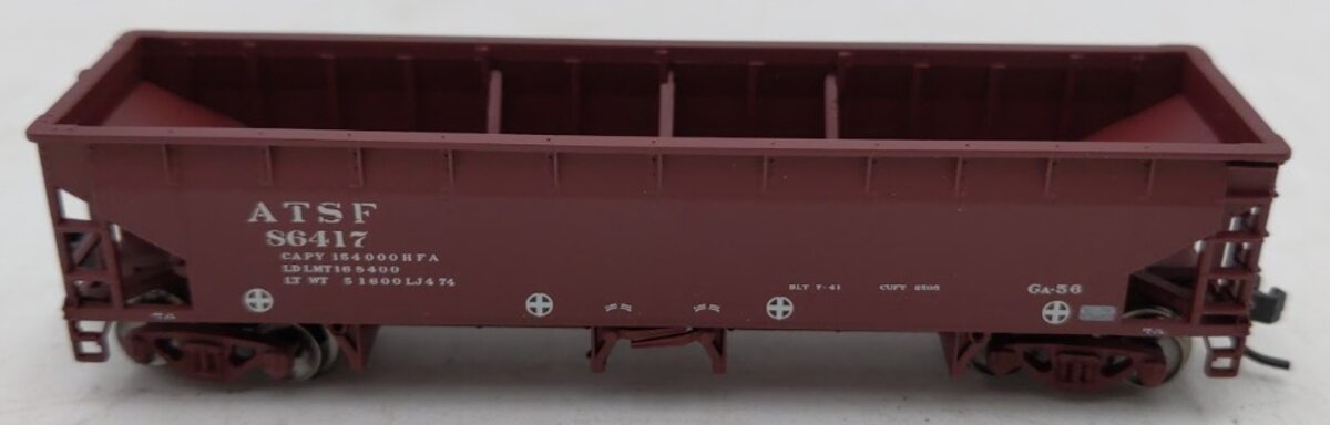 Atlas 50001695B N Scale Santa Fe (Late/Repaint) Hart Ballast Car #86417 LN/Box