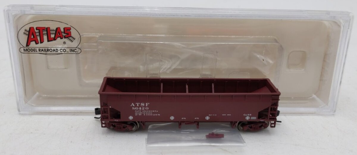 Atlas 50001694 N Scale Santa Fe (Late/Repaint) 70-Ton Hart Ballast Car #86420 EX/Box