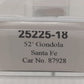 Trainworx Inc 25225-18 N Santa Fe 52' 6" Corrugated Gondola #87928