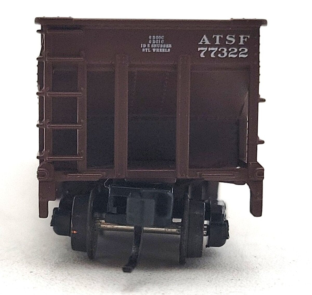Atlas 34785-5 N Scale Santa Fe 70 Ton Hart Ballast Car #77322 LN/Box