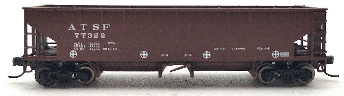 Atlas 34785-5 N Scale Santa Fe 70 Ton Hart Ballast Car #77322 LN/Box