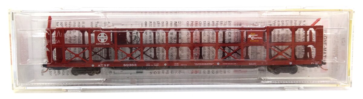 Micro-Trains 11200052 N ATSF 89' Tri-Level Open Autorack #89363 LN/Box