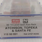 Micro-Trains 11200051 N ATSF 89' Tri-Level Open Autorack Freight Car #89396 LN/Box