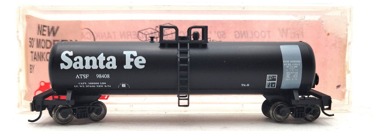 Roundhouse 8442 N Santa Fe 50' Modern Tank Car #98408 LN/Box