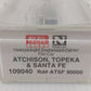 Micro-Trains 10900040 N ATSF Heavyweight Depressed Center Flatcar #90000 LN/Box