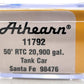 Athearn 11792 N Scale Atchison Topeka Santa Fe 50' Modern Tank #98476 LN/Box