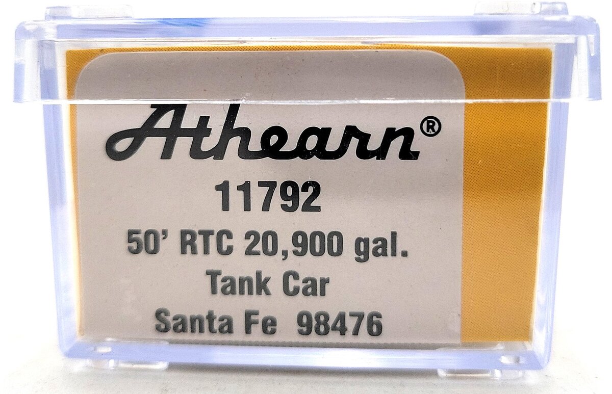 Athearn 11792 N Scale Atchison Topeka Santa Fe 50' Modern Tank #98476 LN/Box