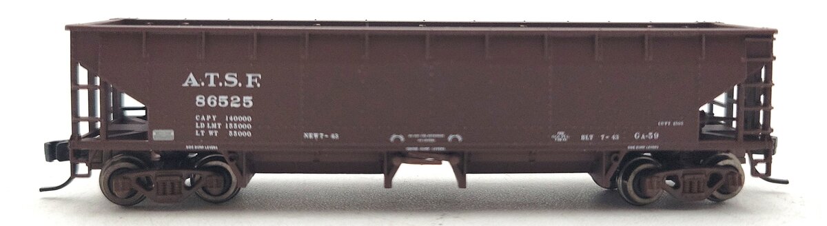 Atlas 34774-9 N Scale ATSF 70 Ton Hart Ballast Car #86525 LN/Box