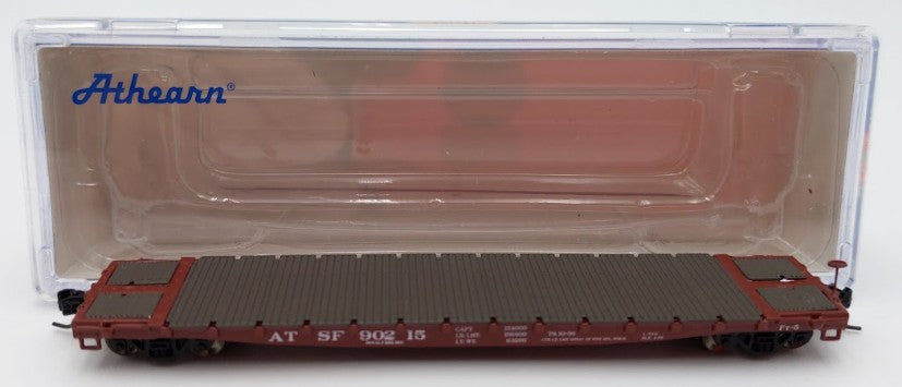 Athearn 24120 N Scale Santa Fe 53' GSC Flat #90215 EX/Box