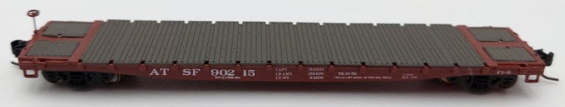 Athearn 24120 N Scale Santa Fe 53' GSC Flat #90215 EX/Box