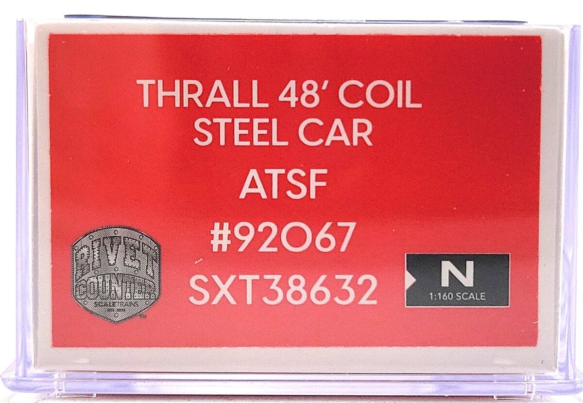 Scale Trains SXT38632 N Santa Fe Thrall 48' Coil Steel Car #92067 NIB
