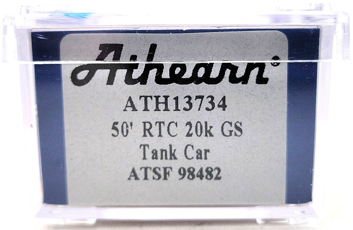 Athearn ATH13734 N Scale Santa Fe 50' RTC 20K GS Tank Car #98482 LN/Box