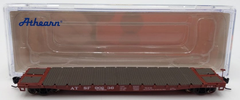 Athearn 24122 N Santa Fe 53' GSC Flat Car #90236 EX/Box
