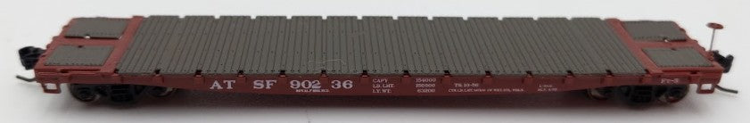 Athearn 24122 N Santa Fe 53' GSC Flat Car #90236 EX/Box