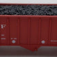 Bluford Shops 14063 N Scale Santa Fe 70T 3 Bay 14 Panel Rib Side Hooper #80098 EX/Box