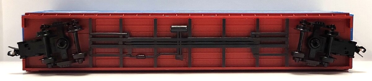 LBF 5606 N Scale SANTA FE General Dynamics Blue Skybox 60' Flat Car #90428 LN/Box