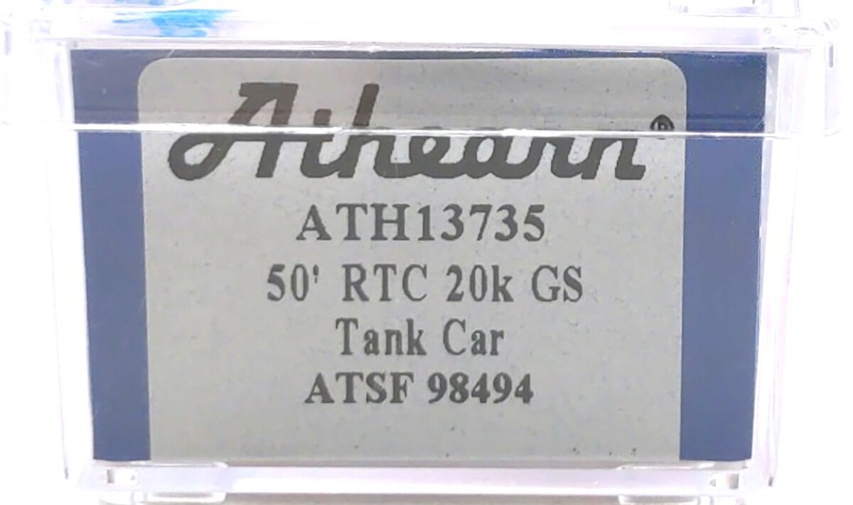 Athearn 13735 N Atchison Topeka Santa Fe RTC 20,900 Gallon Tank Car #98494 LN/Box