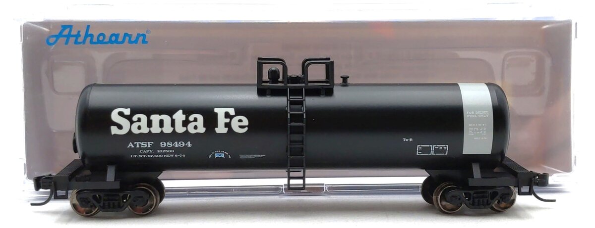 Athearn 13735 N Atchison Topeka Santa Fe RTC 20,900 Gallon Tank Car #98494 LN/Box