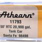 Athearn 11793 N Santa Fe 50' Modern Tank #98498 LN/Box