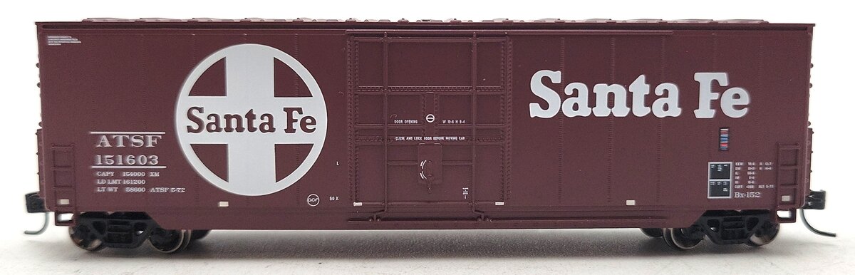 Athearn 1463 N Santa Fe 50' Smooth High Cube Plug Door Boxcar #151603 EX/Box