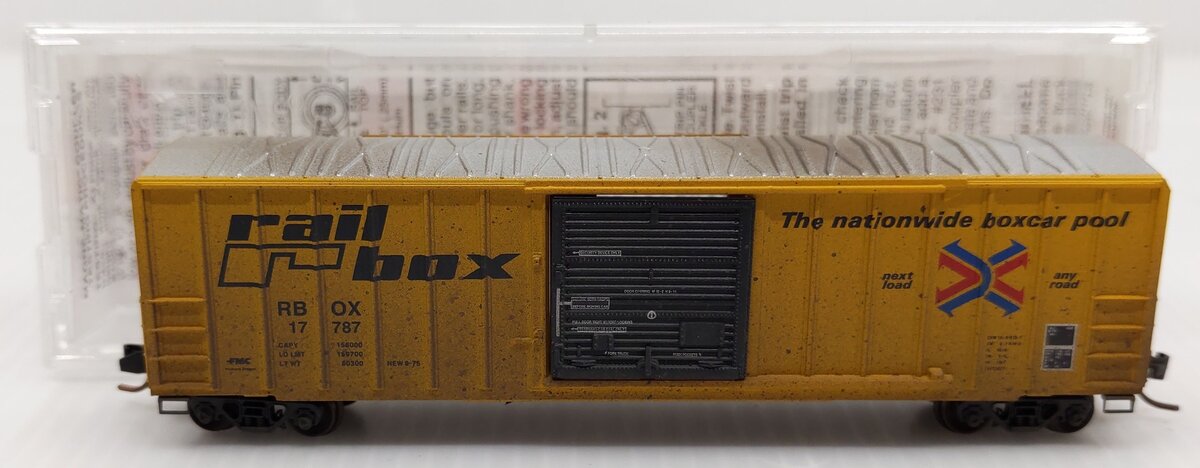 Micro-Trains 02500010 N Railbox Weathered 50' Rib Side Boxcar #17787 LN/Box