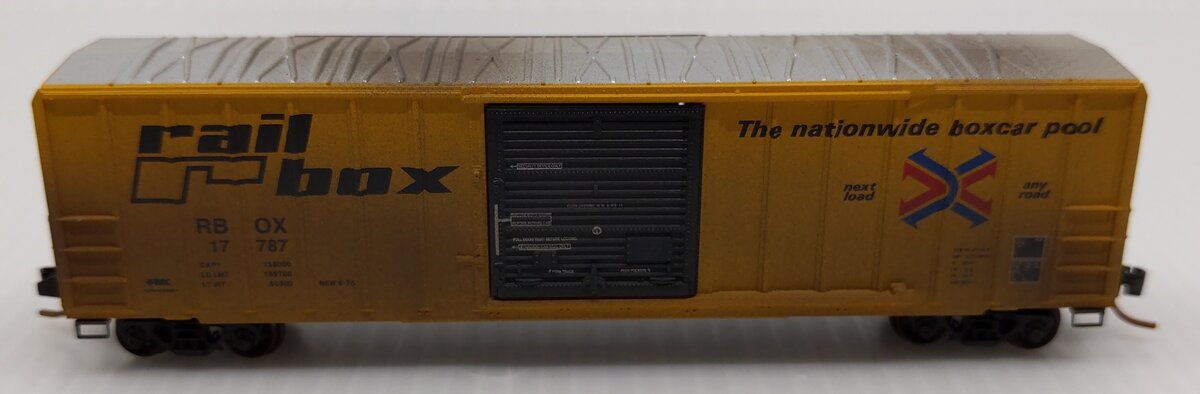 Micro-Trains 02500010 N Railbox Weathered 50' Rib Side Boxcar #17787 LN/Box