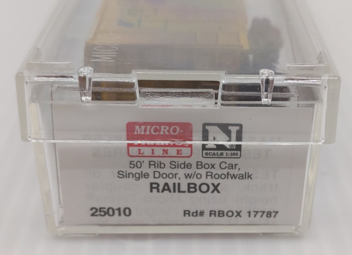 Micro-Trains 02500010 N Railbox Weathered 50' Rib Side Boxcar #17787 LN/Box