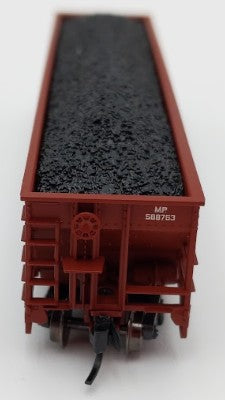 Trainworx Inc. 2403-19 N Scale MP 100-Ton 4-Bay Quad Hopper Car with Coal Load
