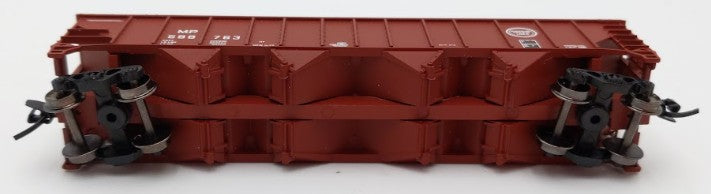 Trainworx Inc. 2403-19 N Scale MP 100-Ton 4-Bay Quad Hopper Car with Coal Load