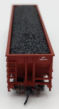 Trainworx Inc. 2403-20 N Missouri Pacific 100-Ton Quad Hopper Car w/ Coal Load