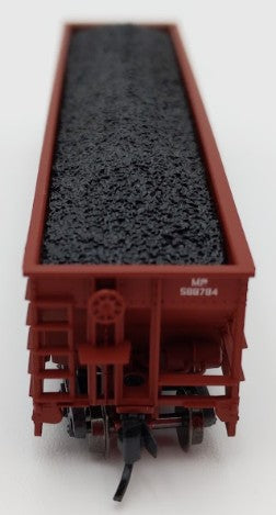 Trainworx Inc. 2403-20 N Missouri Pacific 100-Ton Quad Hopper Car w/ Coal Load
