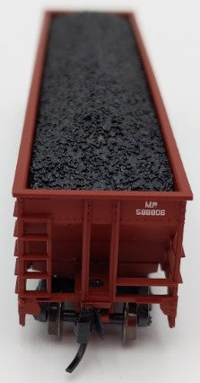 Trainworx Inc. 2403-21 N Scale MP 100-Ton 4-Bay Quad Hopper Car with Coal Load