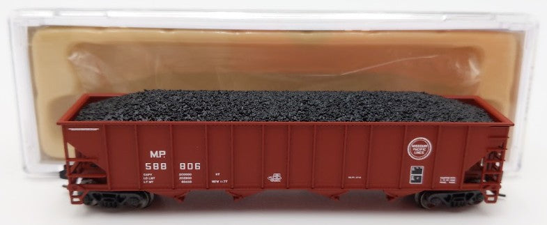 Trainworx Inc. 2403-21 N Scale MP 100-Ton 4-Bay Quad Hopper Car with Coal Load