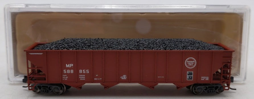 Trainworx Inc 2403-22 N Scale Missouri Pacific 100T Quad Hopper #588855 w Coal LN/Box