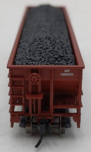 Trainworx Inc 2403-22 N Scale Missouri Pacific 100T Quad Hopper #588855 w Coal LN/Box