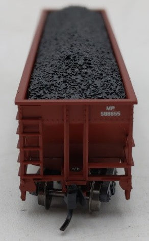 Trainworx Inc 2403-22 N Scale Missouri Pacific 100T Quad Hopper #588855 w Coal LN/Box