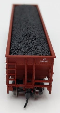 Trainworx Inc. 2403-24 N Scale MP 100-Ton 4-Bay Quad Hopper Car with Coal Load LN/Box