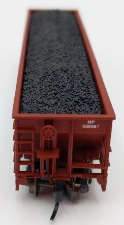Trainworx Inc. 2403-24 N Scale MP 100-Ton 4-Bay Quad Hopper Car with Coal Load LN/Box