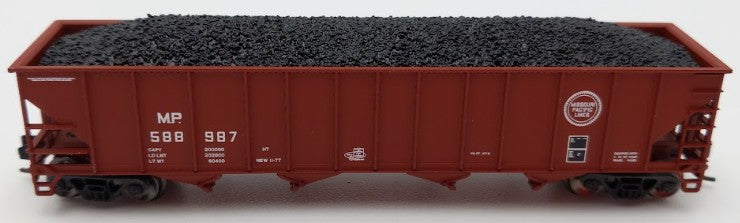 Trainworx Inc. 2403-24 N Scale MP 100-Ton 4-Bay Quad Hopper Car with Coal Load LN/Box