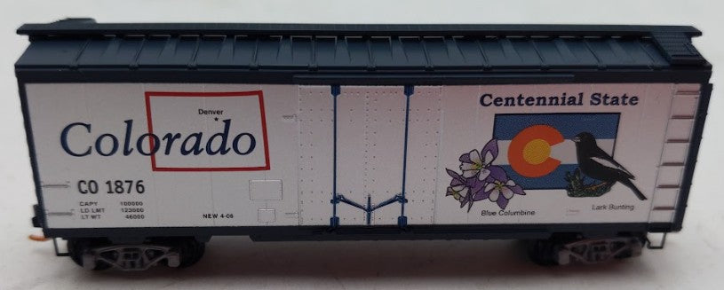 Micro-Trains 02100400 N Scale Colorado Car 40' Standard Plug Door Boxcar #1876 EX/Box