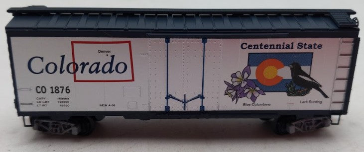 Micro-Trains 02100400 N Scale Colorado Car 40' Standard Plug Door Boxcar #1876 EX/Box