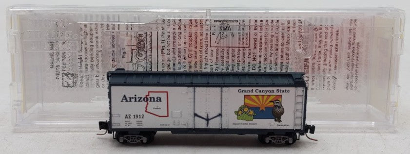 Micro-Trains 50200545 Z Scale Arizona 40' Standard Plug-Door Box Car #1912 EX/Box
