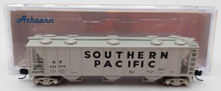 Athearn 28359 N Scale Southern Pacific PS-2 2893 3-Bay Covered Hopper #401970 EX/Box